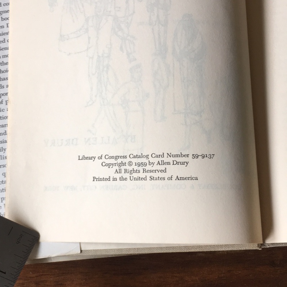 SIGNED Advise and Consent by Allen Drury Hardcover Book w/ Original Dust Jacket - Picture 6 of 16